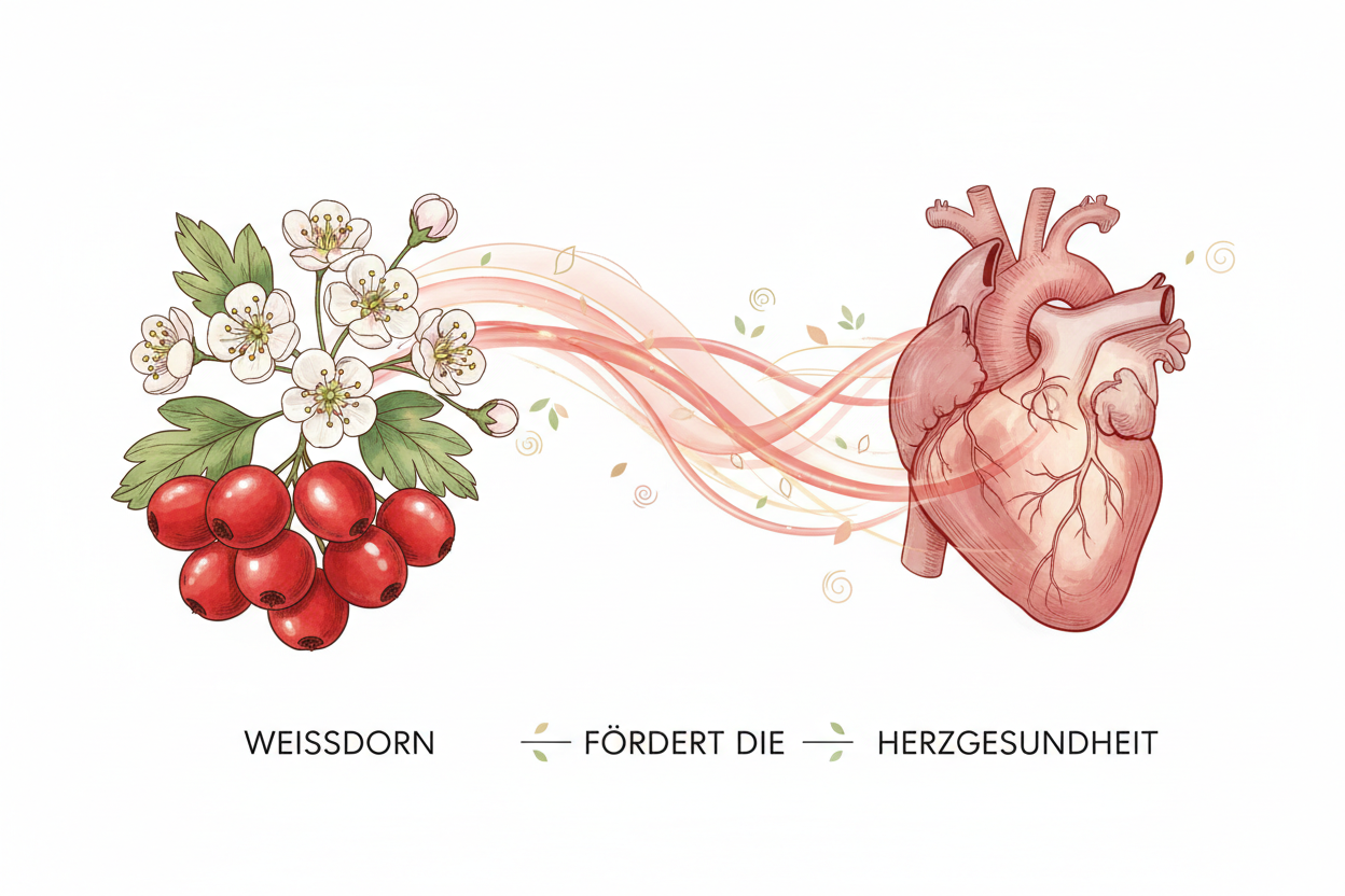 Weißdorn Wirkung fürs Herz: Tradition, Studien und moderne Anwendung mit Cardio Weißdorn+